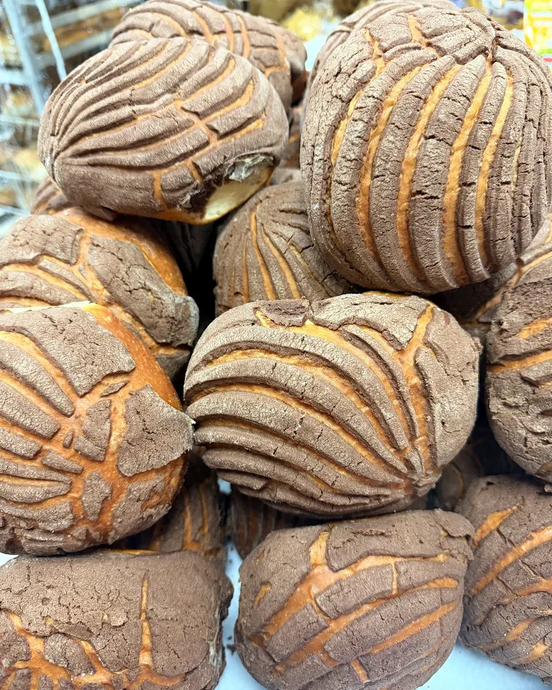 Conchas at the Carniceria Guadalajara panadería